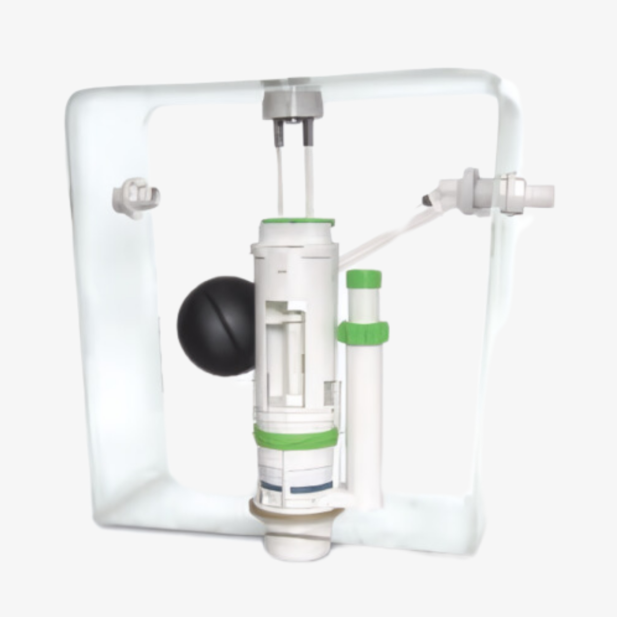 CJ FISH BRAND Single Push Button Toilet Flush Valve Water Tank WC Cistern Flush Toilet Fittings