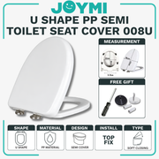 C&C Heavy Duty Toilet Seat Cover With Soft Close Penutup Mangkuk Duduk Tandas U Shape Zella Johnson Suisse SC630 SC101