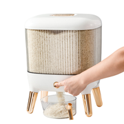 C&C Bekas Beras Kitchen Rice Storage Food Container Bekas Beras 10kg Rice Dispenser Tempat Beras Bucket Automatic