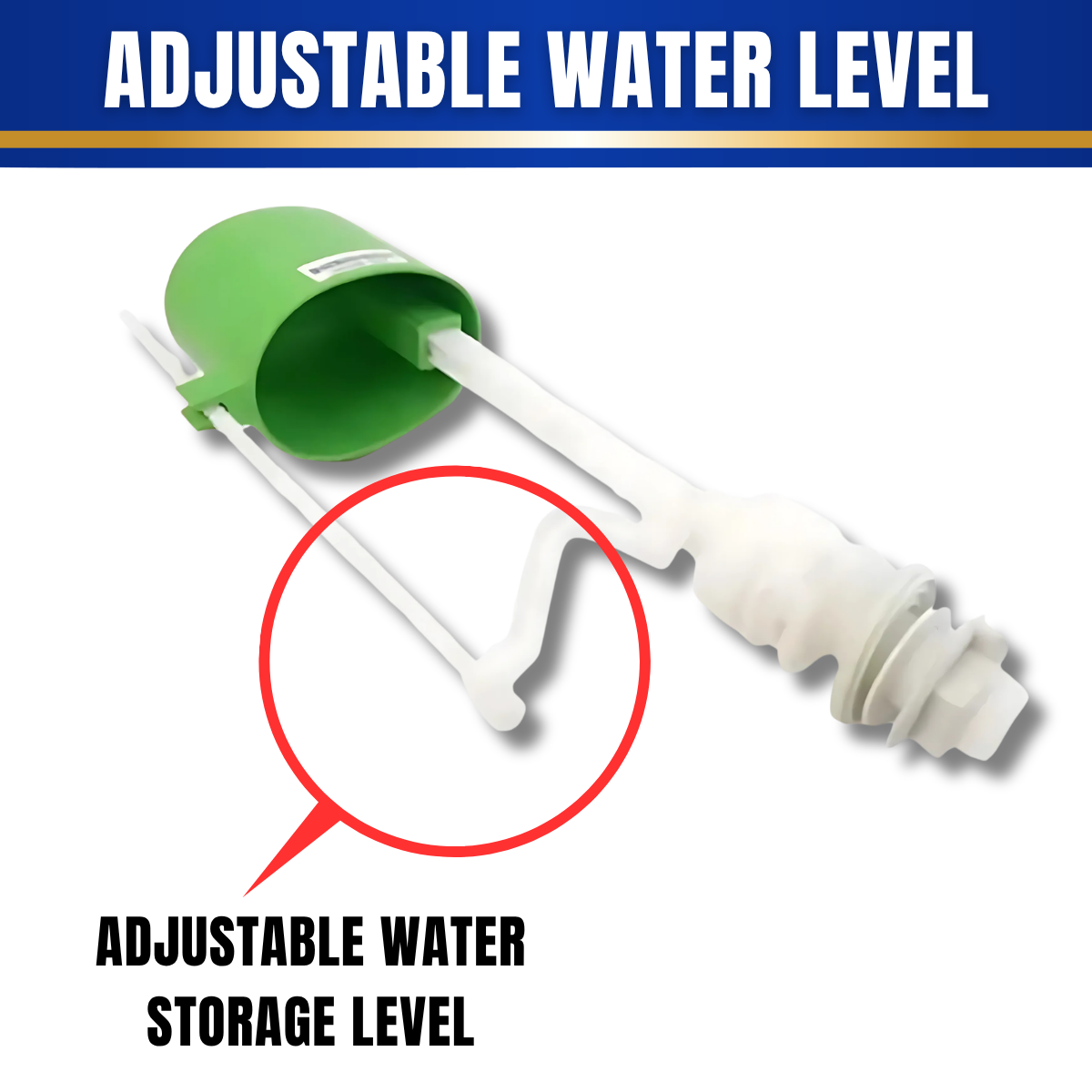 CJ FISH BRAND 1/2" Adjustable Bottom Inlet Cistern Valve Flushing Toilet Accessories Water Tank Valve